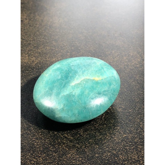 Natural Amazonite Palm Stone Pair Calming Soothing Amazonite Stone Polished - Picture 7 of 16